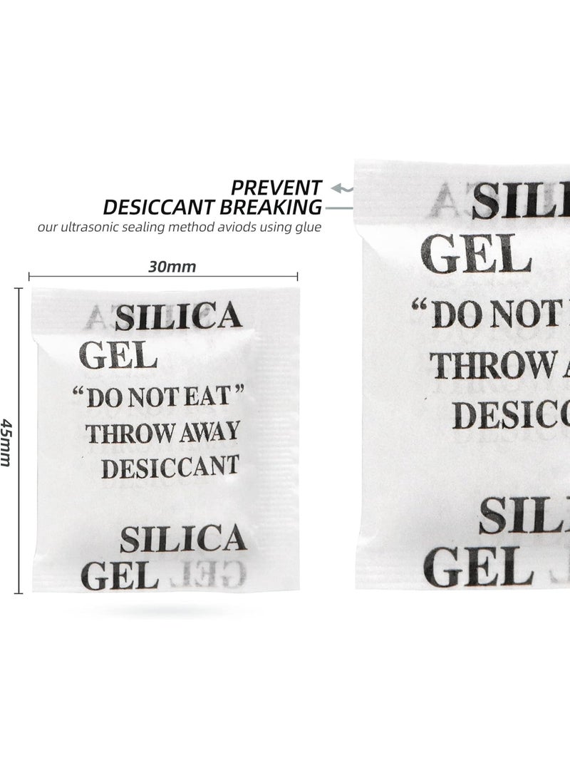 RATSAW 300 Packs 1 Gram Desiccant Packets Food Safe Silica Gel Desiccant Packets Premium Moisture Absorbers for Food Storage Desiccant Beads Packet for Moisture Storage Control - Image 4