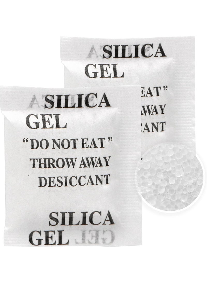 RATSAW 300 Packs 1 Gram Desiccant Packets Food Safe Silica Gel Desiccant Packets Premium Moisture Absorbers for Food Storage Desiccant Beads Packet for Moisture Storage Control - Image 1