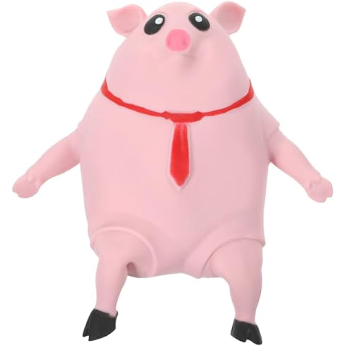 SAFIGLE Pig Squeeze Toy, 21cm Large Pig Toy, Swimming Pool Toy, Cute Pink Animal Squeeze Toy, Novelty Cute Squeeze Toy, Pig Stress Ball, Pig Sensor Balls - Image 1