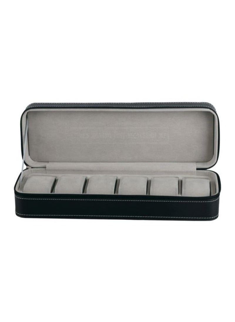 Generic - 6-Slot PU Leather Watch Organizer 1619 - Image 1