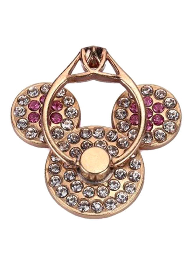 NIBEMINENT Mickey Mouse Shape Finger Ring Phone Holder Gold 