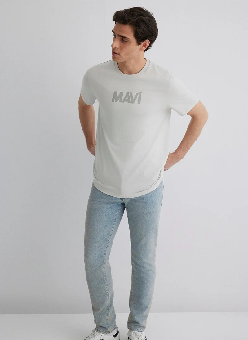 MAVI Printed Gray T-Shirt