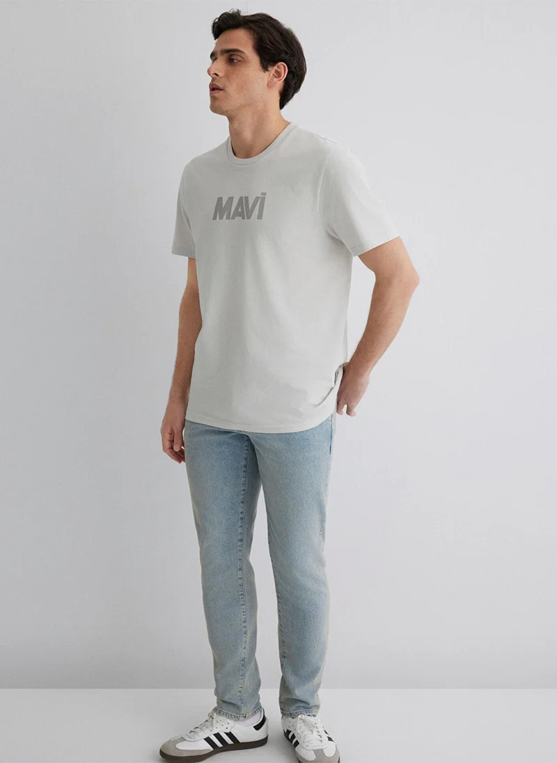 MAVI Printed Gray T-Shirt