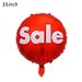 DYT 8PCS Red Sale Foil Balloon 18inch Round Sale Mylar Balloon - Image 4