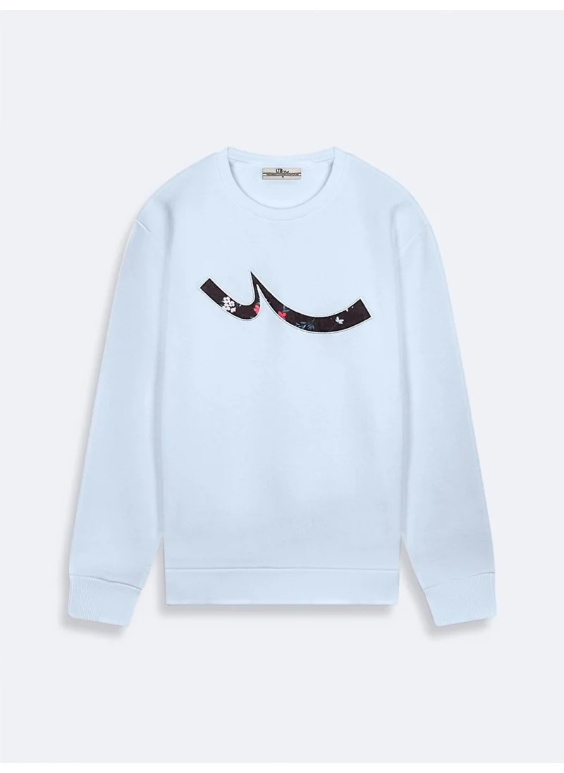 LTB Sign Printed Lilac Sweatshirt