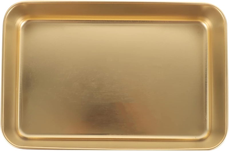 Garneck Preparation Storage Box Serving Fruits for Commercial Covered Catering Trays Food Storage Containers Metal Food Container Metal Food Plate Catering Pans Golden Stainless Steel - Image 1