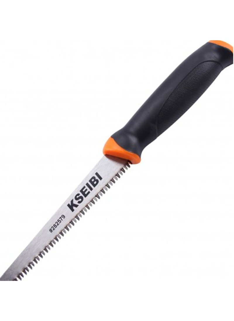 KSEIBI Wallboard Saw 150mm, Keyhole Saw with Soft Grip Handle, Sheetrock Saw, Wallboard Saw with 7TPI  blade, Hand Saw for Drywall, Wallboard, Plywood, PVC, Sheetrock and Plasterboard.  - Image 1