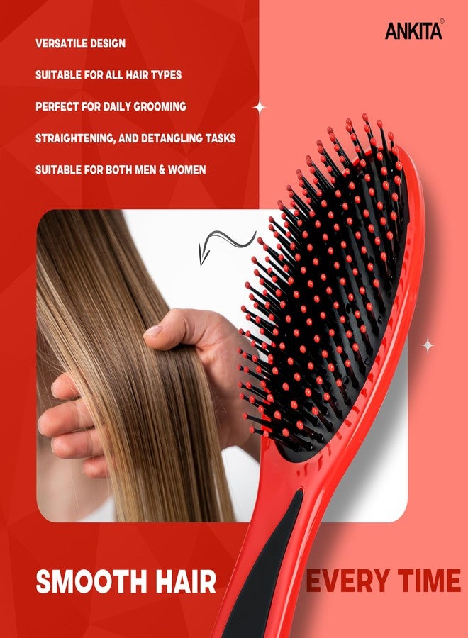 ANKITA Hair Brush with Nylon Bristle, All-Purpose (AP-120) by Chhavi Creation, Multicolor - Image 4