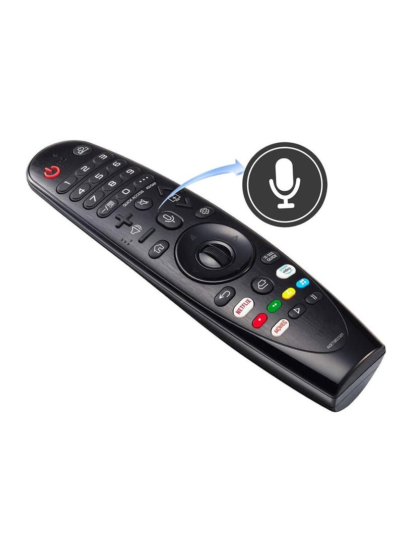 Anmi New MR20GA Remote Control AKB75855501 Universal Voice Commands Pointing and Wheel Control Magic Remote Control Compatible for OLED NanoCell Series 4K UHD 2020 LG Smart TV's - Image 1