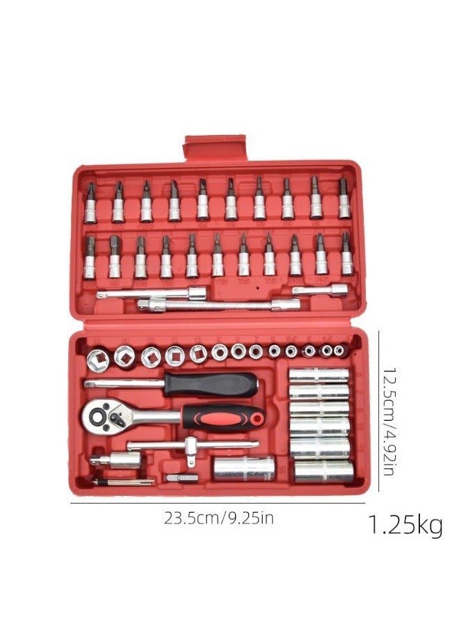 SenRan 46-Piece Compact And Convenient Quick RatchetSleeve Auto Repair Tool Set - Image 3
