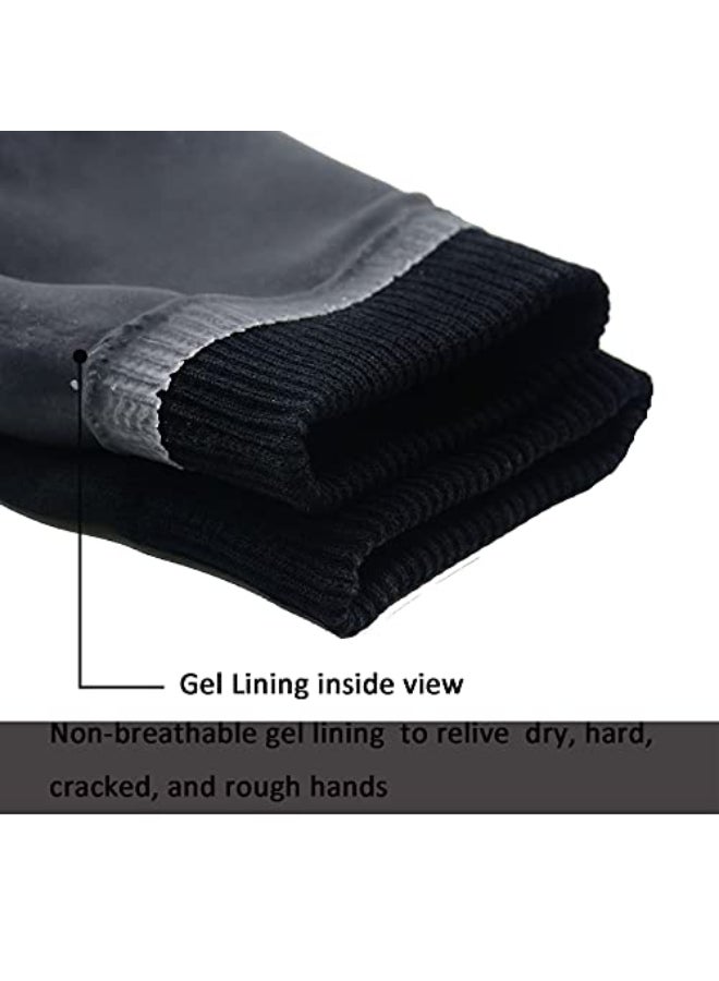 EXPER Moisturizing Gel Gloves Day Night Relief from Eczema and Dry Rough and Cracked Hands Thermoplastic Gel Lining with Essential Oils and Vitamins E - Image 4