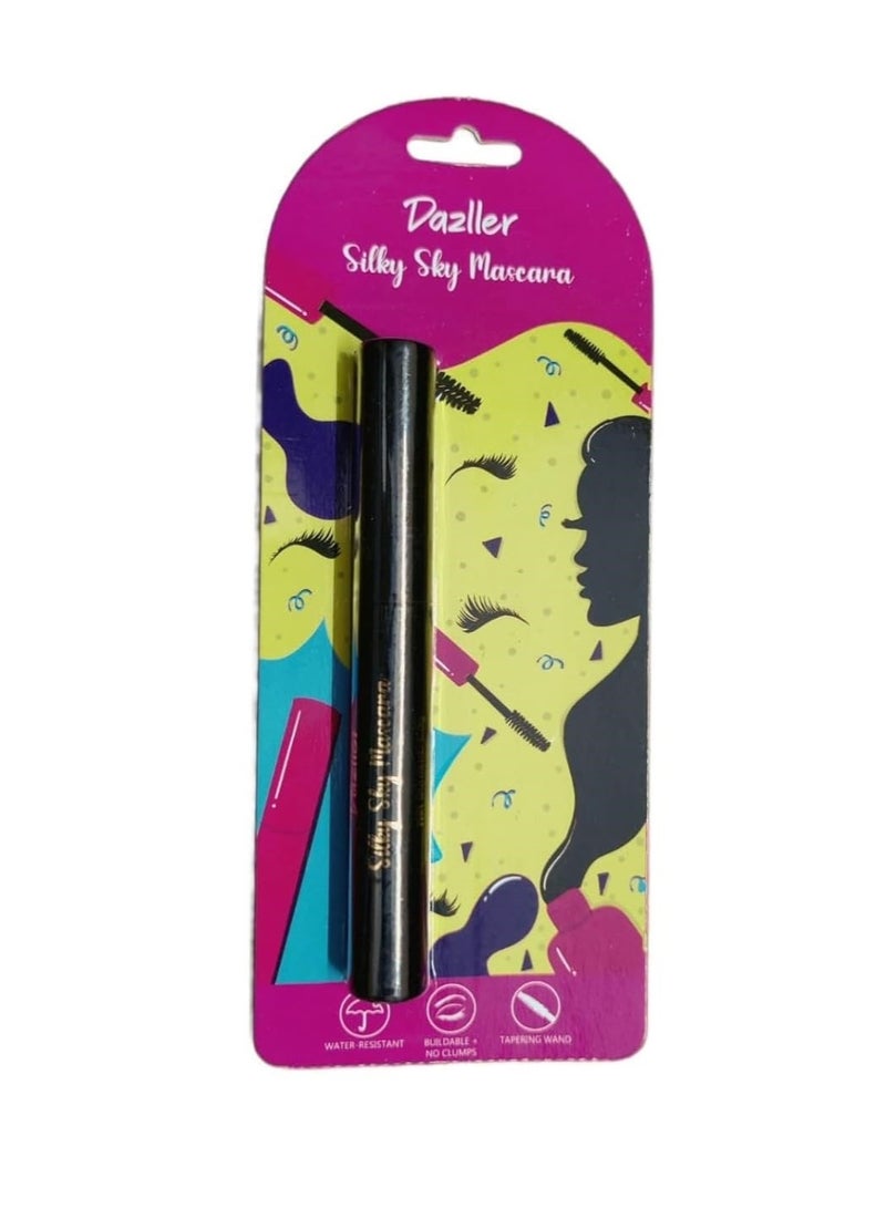 دازلير ماسكارا دازلر سيلكي سكاي - ماسكارا مكثفة ومطولة للرموش، مقاومة للتلطخ، تدوم طويلاً للنساء، 6.5 غرام (عبوة من قطعتين) - Image 2
