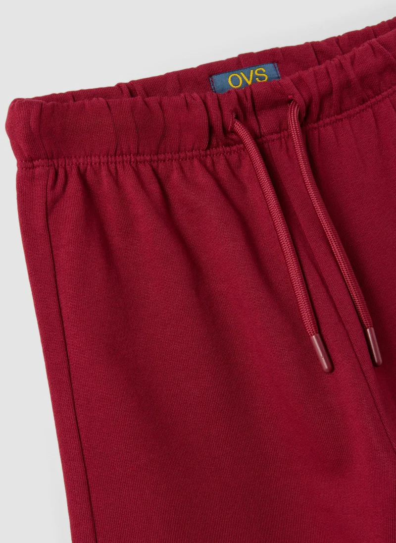 Ovs  OVS Red Pure Cotton Trousers With Elasticated Waist And Bow For Girls for Women | Best Price UAE