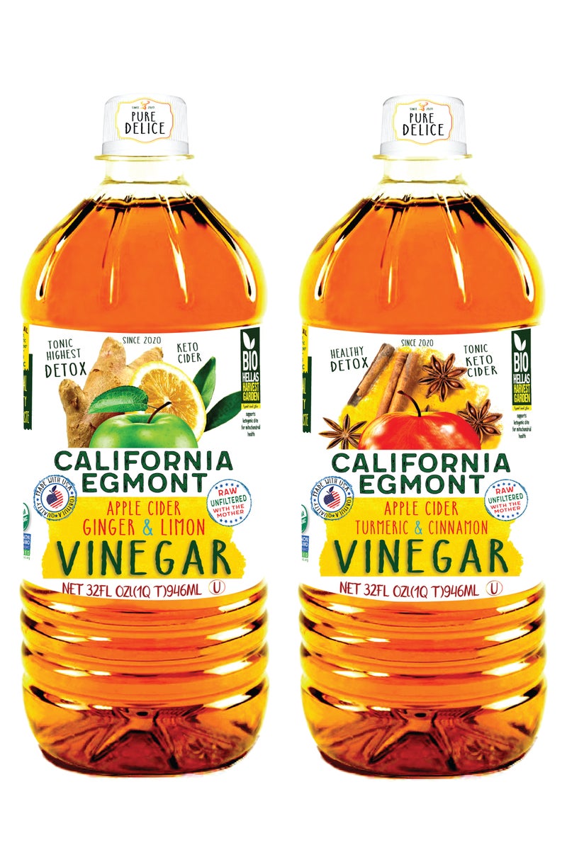 CALIFORNIA EGMONT Apple Cider Vinegar collection Pack of 2 pieces*946 ml - Image 1