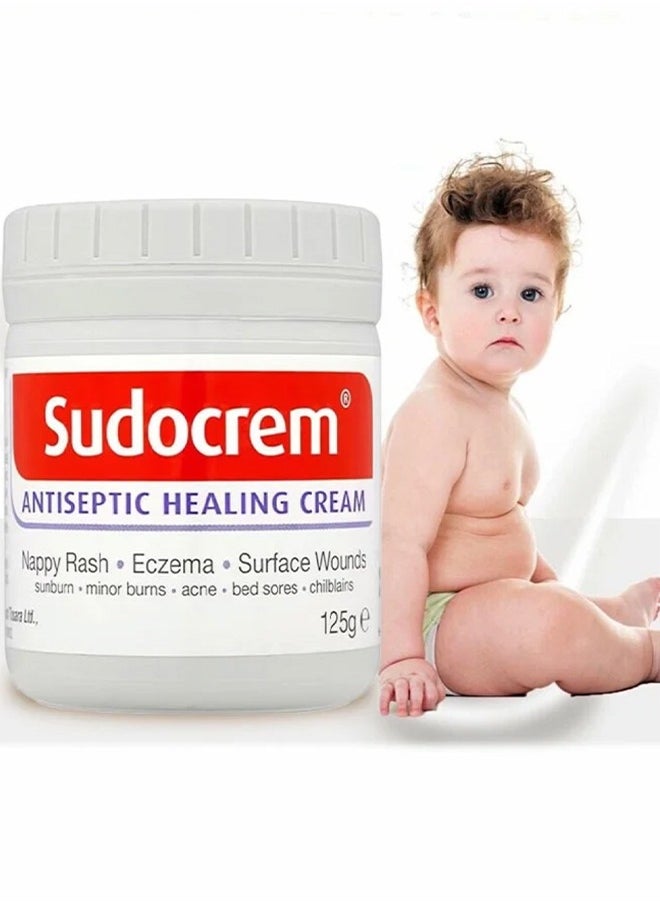Sudocrem Antiseptic Healing Cream -To Protect Rash And Surface Wound For Baby ,Soothes, Heals, And Protects, Relief And Treatment Of Diaper Rash, Developed To Provide Optimal Hydration And Moisturisation 125g  - Image 1