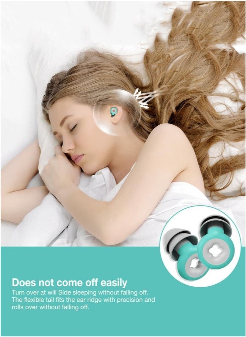 Bukela Ear Plugs for Sleeping Noise Cancelling, Immersive Silicone Noise Cancelling Earplugs for Sleeping, Studying, Working, Traveling, Swimming (-33dB) (Pink) - Image 2