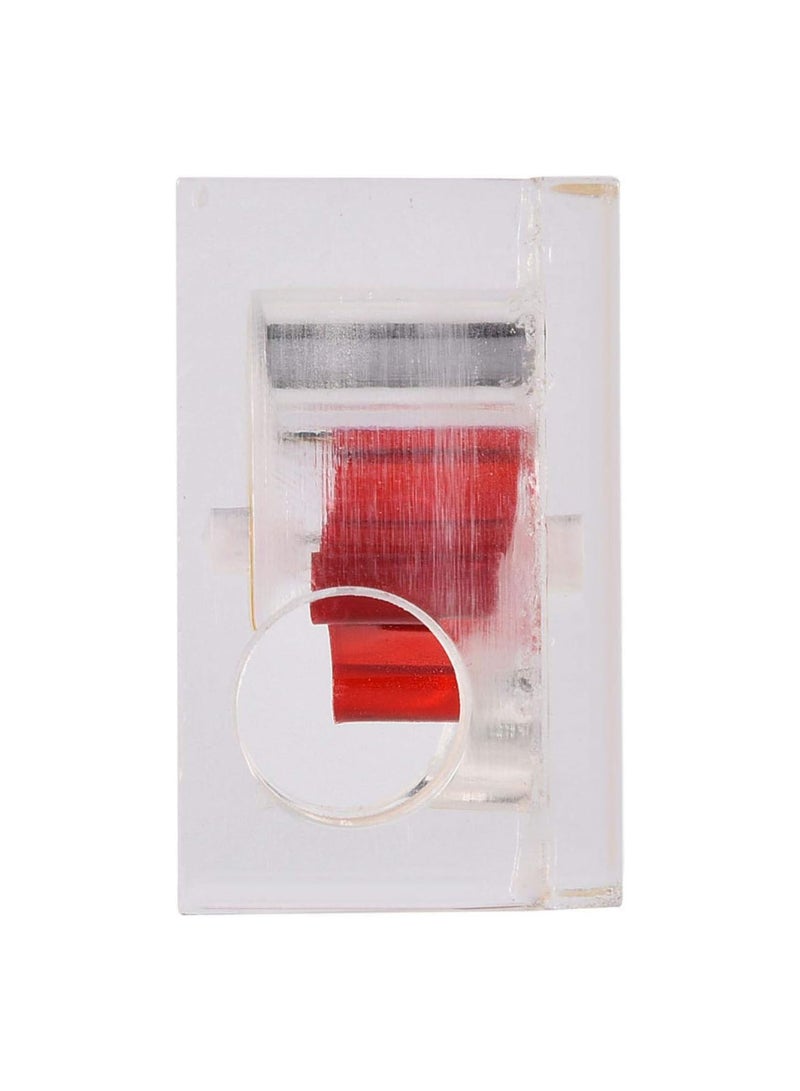 Flow Indicator, Cooling Flow Meter Sensor with 3 Impeller Blades for PC Water Cooling System G1/4 Thread(Quadrate 2 Ways)