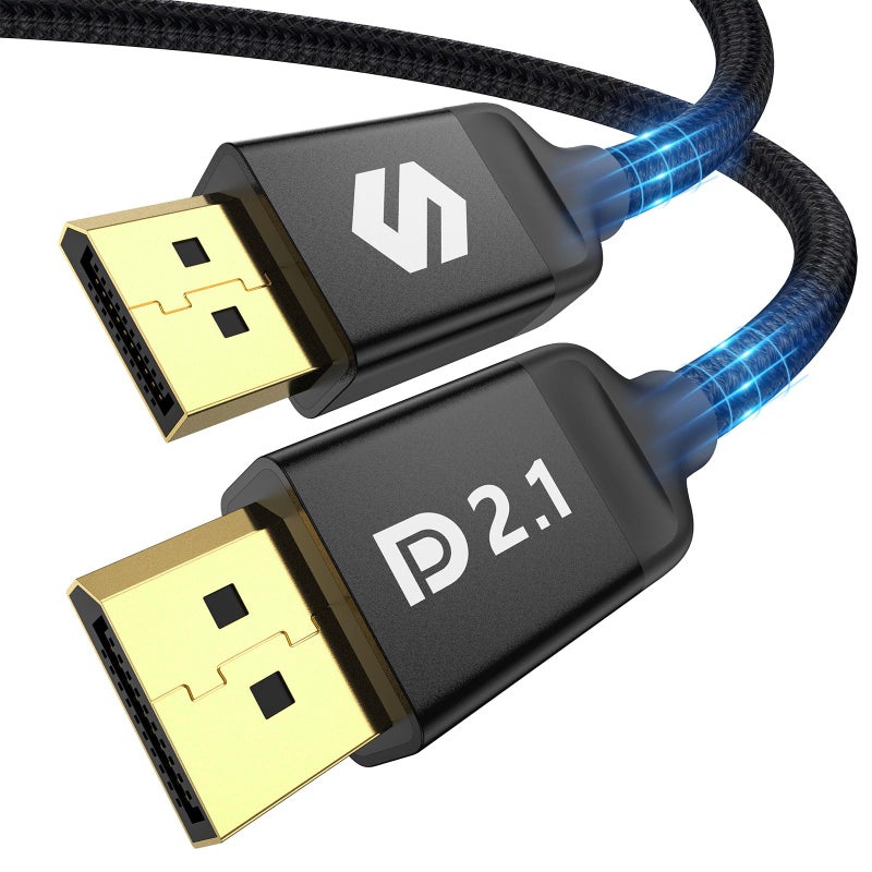 Silkland DisplayPort 2.1 Cable 10FT, DP 2.0 Cable [16K@30Hz,8K@120Hz, 4K@240Hz, 2K@360Hz] 40Gbps HDR, HDCP DSC 1.2a, Compatible FreeSync G-Sync Gaming Monitor 4090 3090Ti 7900XTX - Image 1