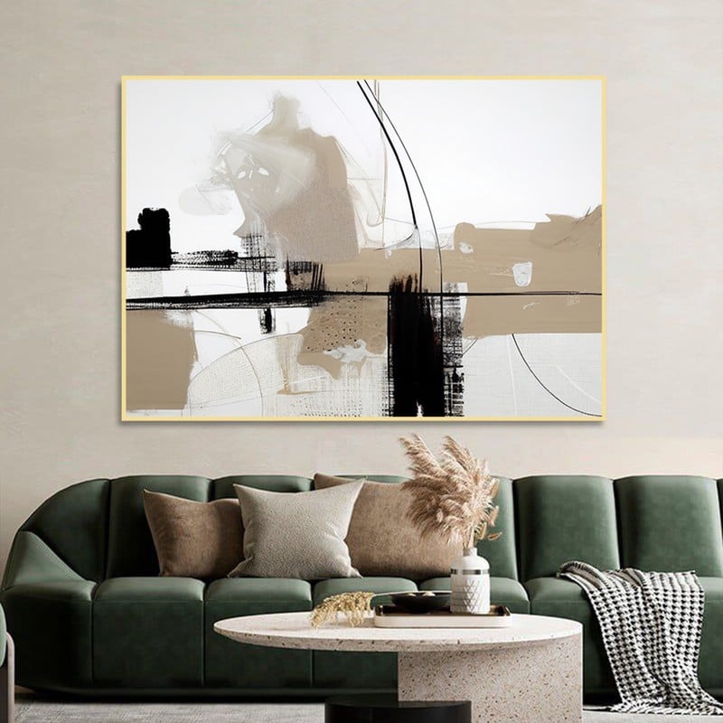 Marktna Canvas painting with a fine art design and a hollow frame, measuring (60×40), one piece - Image 1