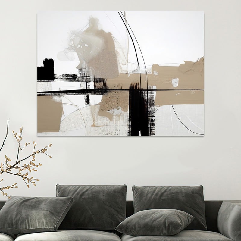 Marktna Canvas painting with a fine art design and a hollow frame, measuring (60×40), one piece - Image 2