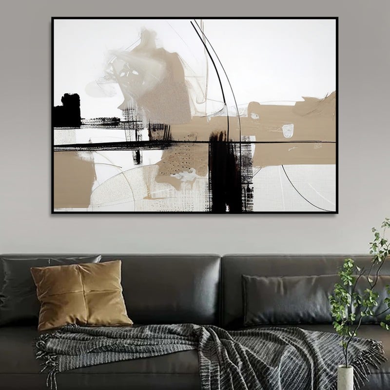 Marktna Canvas painting with a fine art design and a hollow frame, measuring (60×40), one piece - Image 3