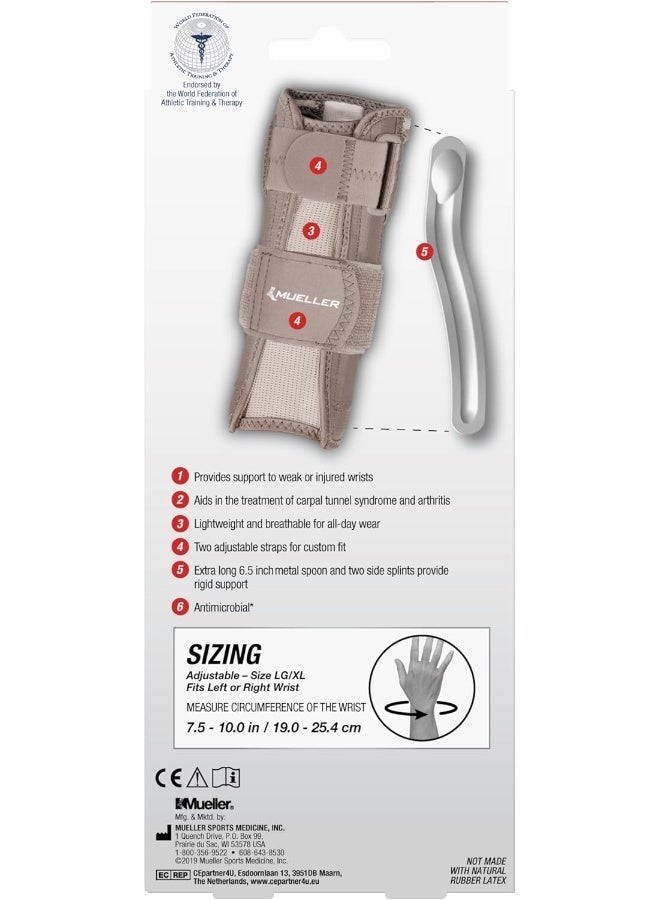 Mueller Carpal Tunnel Wrist Stabilizer Large/X-Large - Image 1