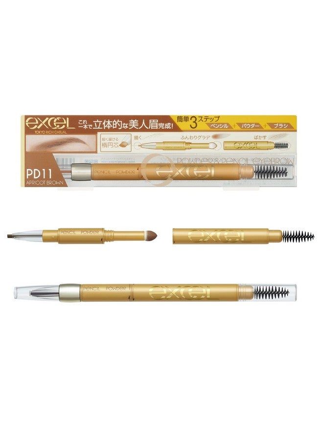 Excel Powder & Pencil Eyebrow Pd11 Apricot Brown - Image 1