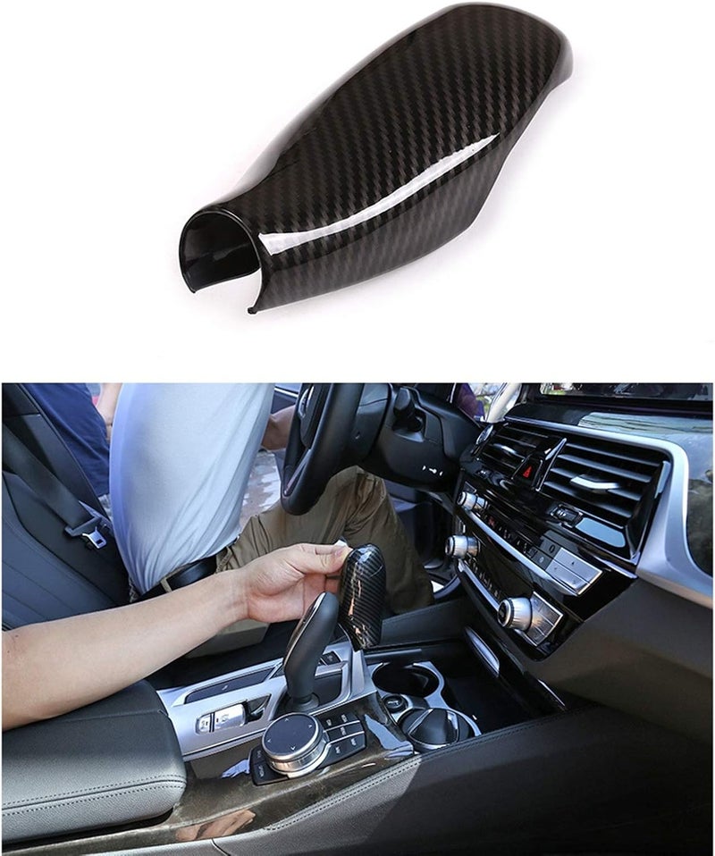 DEMULAX Carbon Fiber Gear Shift Knob Cover Trim - Image 3