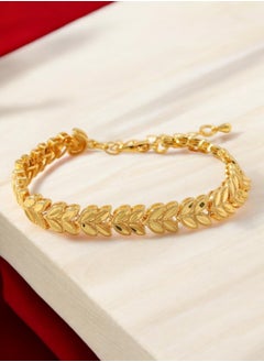 GOLDMAX Elegant 21k Gold Plated Bracelet For Women Size 18 + 5cm  - Image 1