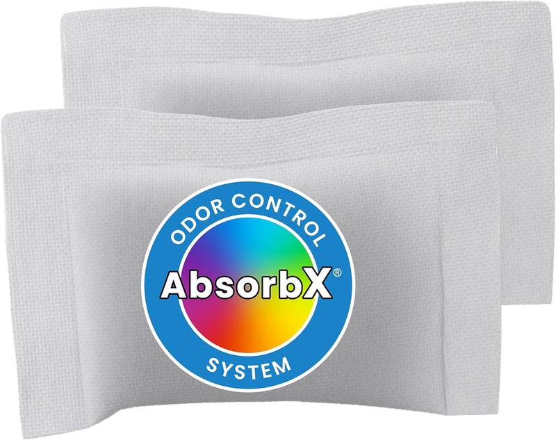 iTouchless 2-Pack AbsorbX Odor Filter Deodorizers, Absorbs Trash Odors, All Natural Activated Carbon, Biodegradable, for use with 8 Gallon and Larger Trash Cans with Odor Filter Compartment - Image 1