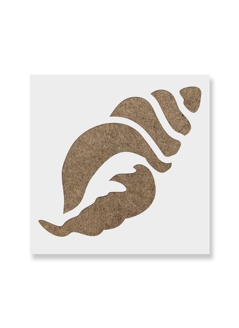 Ivana's Seashell Stencil Template for Walls and Crafts - Reusable Stencils for Painting, Size - (12 x 12 inch)