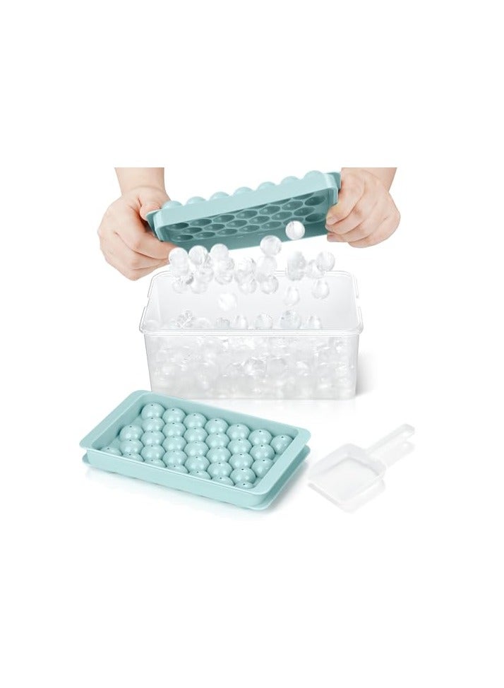 erorex Round Ice Cube Tray with Lid & Bin  - Image 1