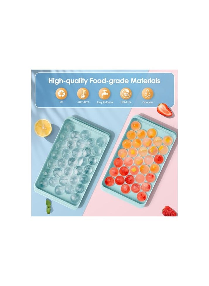 erorex Round Ice Cube Tray with Lid & Bin  - Image 5