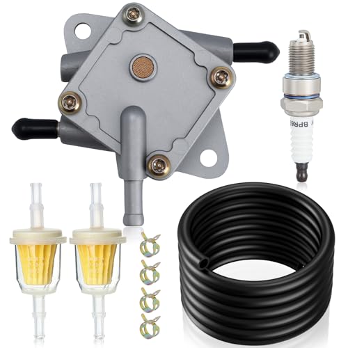 AloneGoer 72021G01 Fuel Pump Fuel Line Spark Plug Compatible with EZGO 295cc 350cc Golf Carts TXT Medalist 4cycle models 1994UP