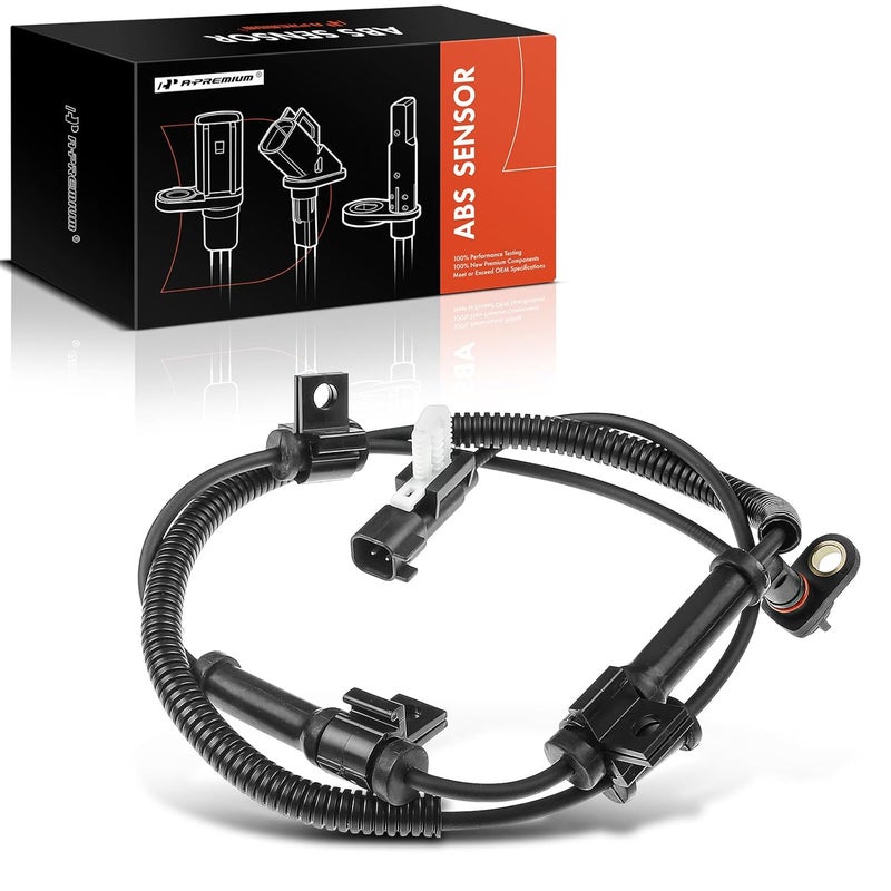 A-Premium ABS Wheel Speed Sensor Compatible with Ford F-250/F-350/F-450/F-550 Super Duty 2013-2016, Front Driver or Passenger Side, Replace# DC3Z2C204A - Image 1
