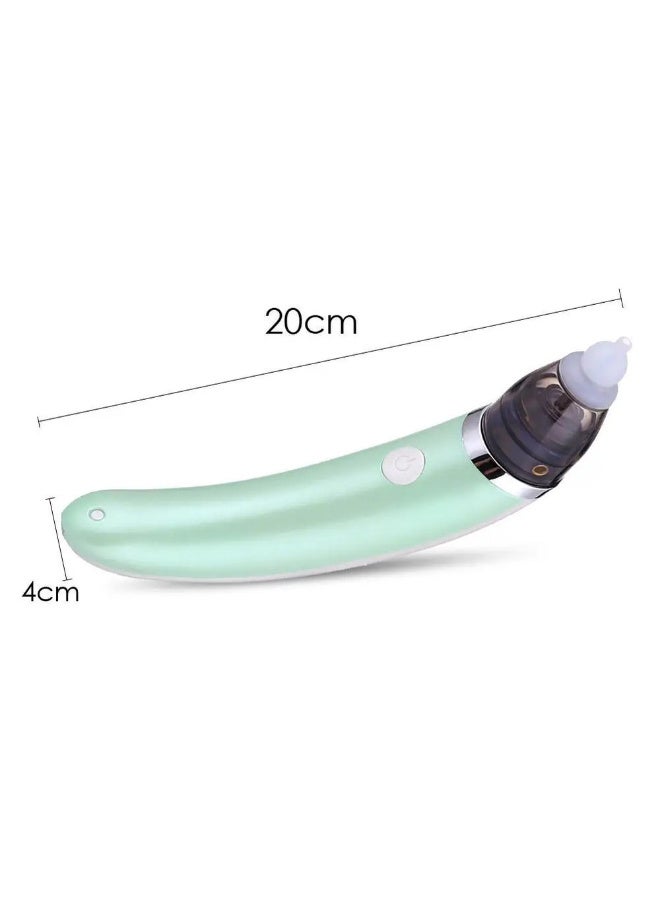 Generic (Unbranded) MiniMe Electric Nasal Aspirator Baby | 0–24 Months | mint green| Plastic & Silicone | USB Rechargeable & Five Suction Levels & One-Key Control & Soft Skin-Friendly Tip & Easy To Clean & Whisper-Quiet Operation | Compact & Portable Design - Image 2
