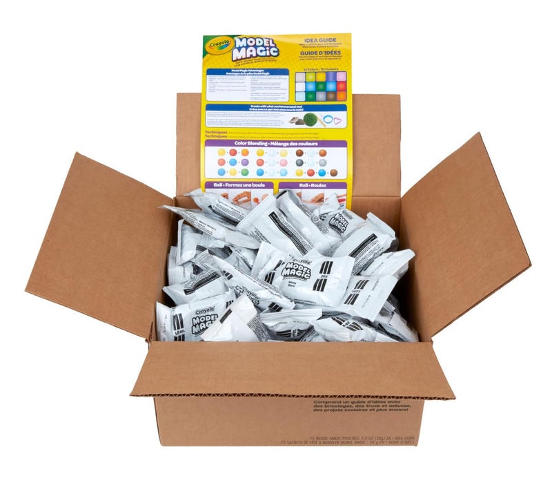 Crayola Model Magic - White (75ct), 1oz Modeling Clay Alternative, Molding Air Dry Clay for Kids, Bulk Classroom Arts & Crafts Supplies for Teachers - Image 2