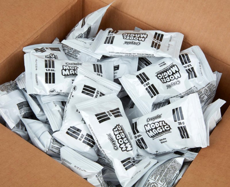 Crayola Model Magic - White (75ct), 1oz Modeling Clay Alternative, Molding Air Dry Clay for Kids, Bulk Classroom Arts & Crafts Supplies for Teachers - Image 4