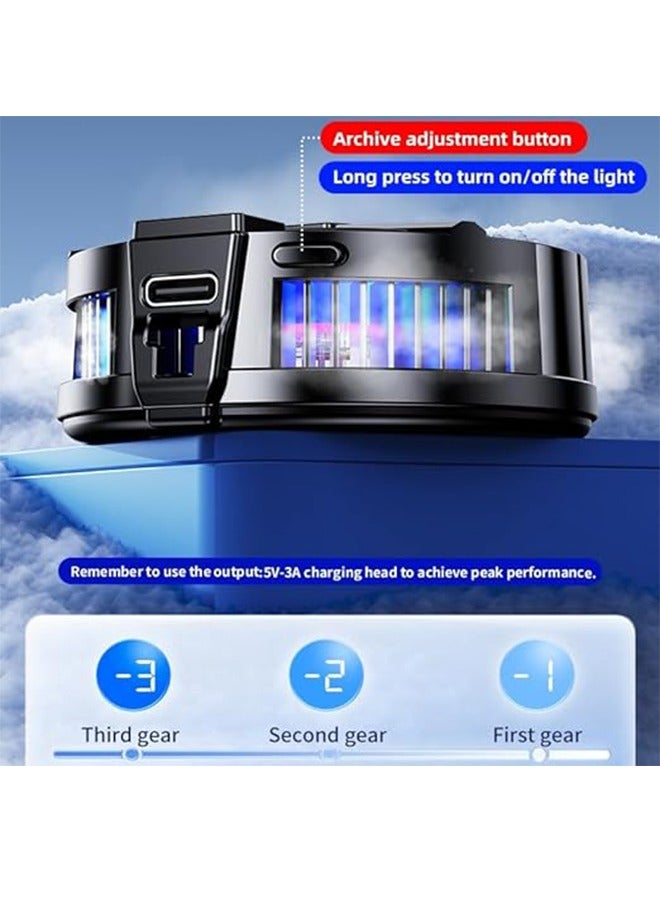 HAVEN Phone Cooler for Gaming Magnetic Back Clip Dual Purpose Phone Cooling Fan Digital display temperature Mobile Cooling Fan without Noise for Playing Games Tiktok for Universal iPhone/Android Smartphone - Image 4