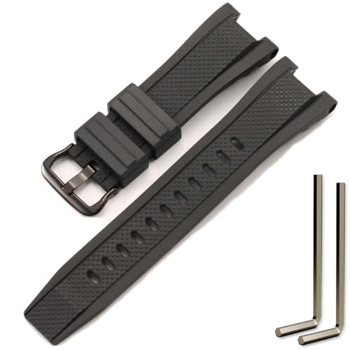 MCXGL Compatible with Gshock Resin strap Replacement for Casio GST-210 GST-W110 GST-W100 GST-S110 GST-S100 GST-B100 GST-S300 Watch band - Image 1