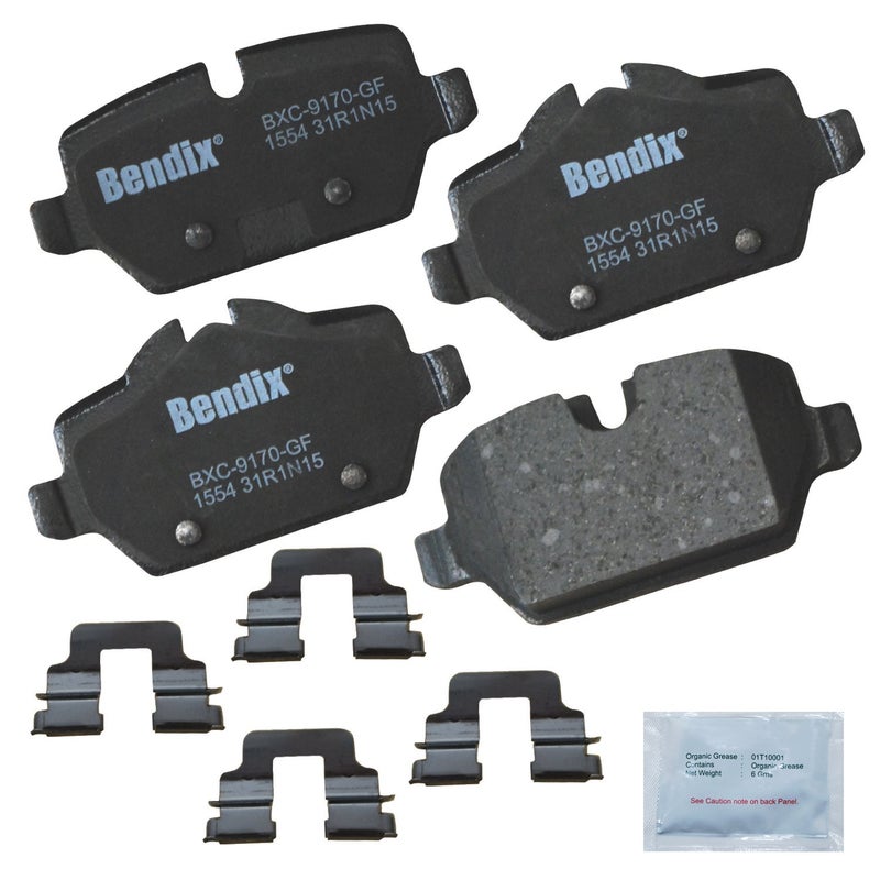 Bendix Priority1 CFC1554 Ceramic Rear Brake Pads for Mini Cooper Countryman 2016-2011, Cooper Paceman 2016-2013 - Image 5