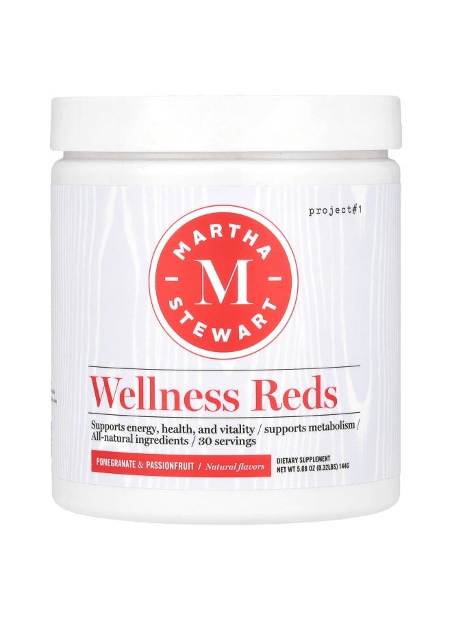 Martha Stewart Wellness - Martha Stewart Wellness, Wellness Reds, Pomegranate & Passionfruit, 5.08 oz (144 g) - Image 1