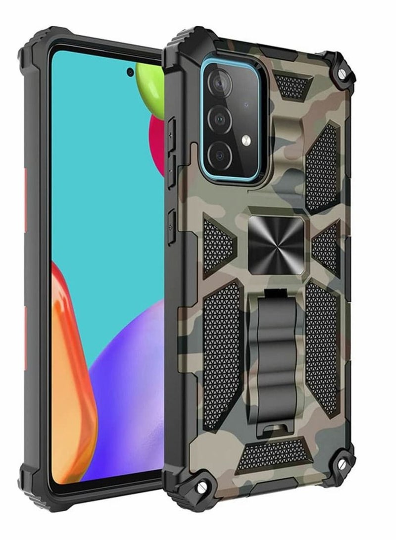 SYOSI Case for Samsung A13 5G/4G Heavy Duty Shockproof Protection Military Grade Camouflage Built-in Magnetic Kickstand Stand Cover Galaxy - Image 2