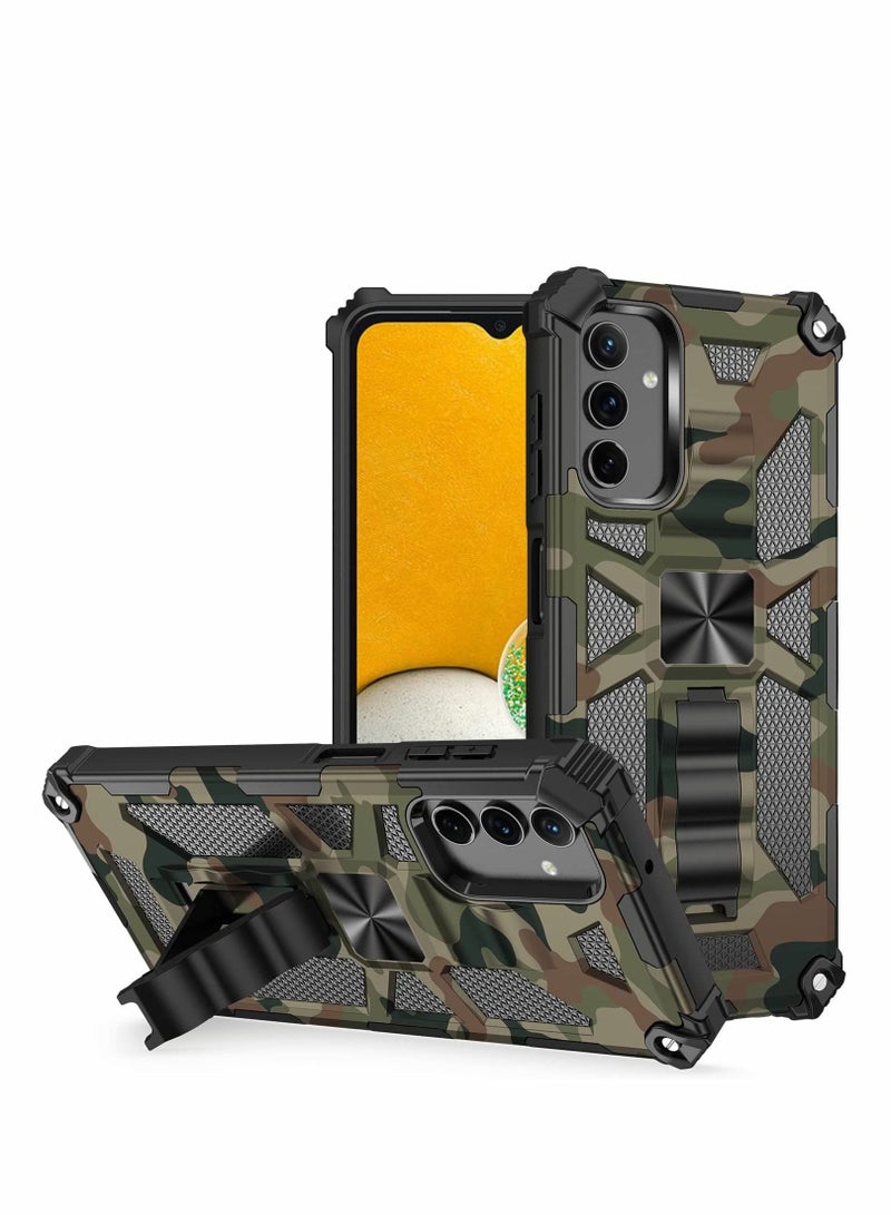 SYOSI Case for Samsung A13 5G/4G Heavy Duty Shockproof Protection Military Grade Camouflage Built-in Magnetic Kickstand Stand Cover Galaxy - Image 1
