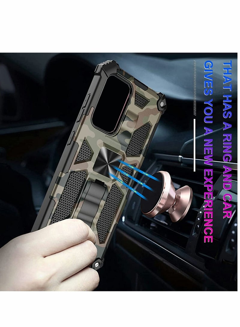 SYOSI Case for Samsung A13 5G/4G Heavy Duty Shockproof Protection Military Grade Camouflage Built-in Magnetic Kickstand Stand Cover Galaxy - Image 3