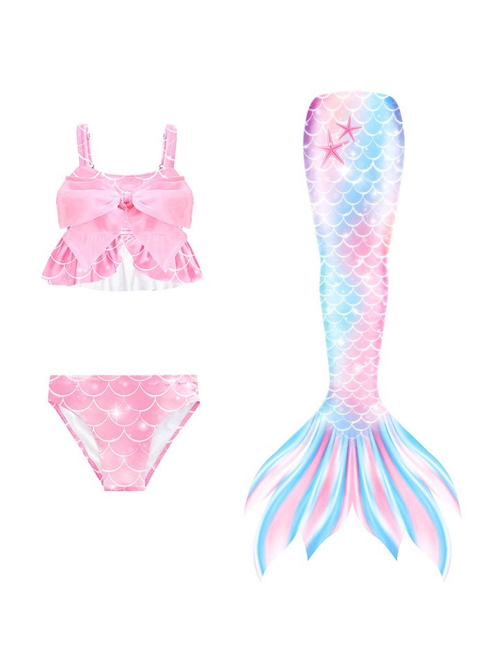 KUYING Children's Mermaid Swimsuit Bikini