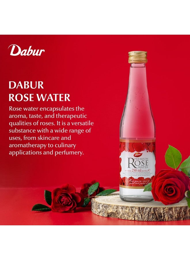 Dabur Rose Water - Elevate Your Culinary Artistry & Unveil Glowing Skin w/Handpicked Red Roses - Aromatic Elixir Perfect for Enhancing the Flavors of Your Dishes & Reveals Your Beauty - 250ML - Image 2
