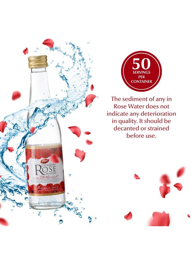 Dabur Rose Water - Elevate Your Culinary Artistry & Unveil Glowing Skin w/Handpicked Red Roses - Aromatic Elixir Perfect for Enhancing the Flavors of Your Dishes & Reveals Your Beauty - 250ML - Image 4