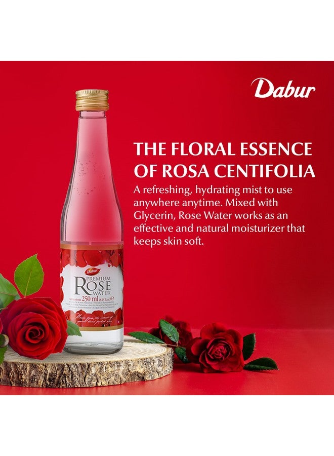 Dabur Rose Water - Elevate Your Culinary Artistry & Unveil Glowing Skin w/Handpicked Red Roses - Aromatic Elixir Perfect for Enhancing the Flavors of Your Dishes & Reveals Your Beauty - 250ML - Image 3