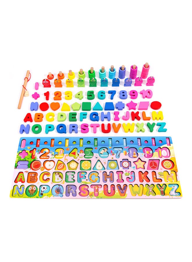 Wooden Educational Pegged Puzzle Board - Image 1